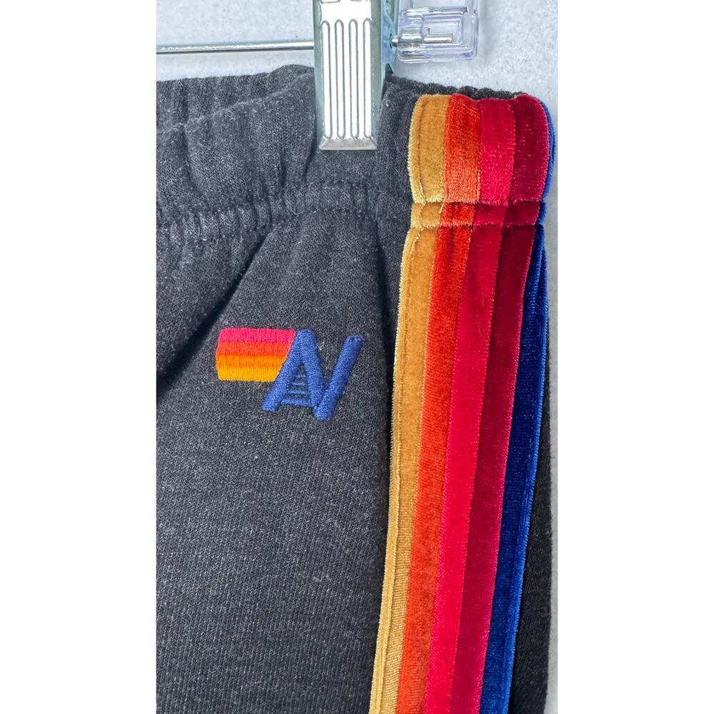 2010s Aviator Nation Rainbow Stripe Hoodie Jogger Set S/L USA - Picture 10 of 16